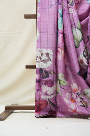 Pink Tussar Silk Saree - SRPTSS1359