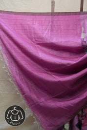 Pink Tussar Silk Saree - SRPTSS1359