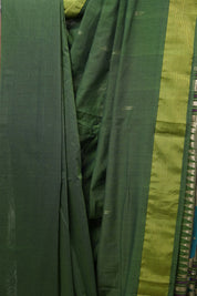 Olive Green Cotton Paithani Saree - SROGPCPS519