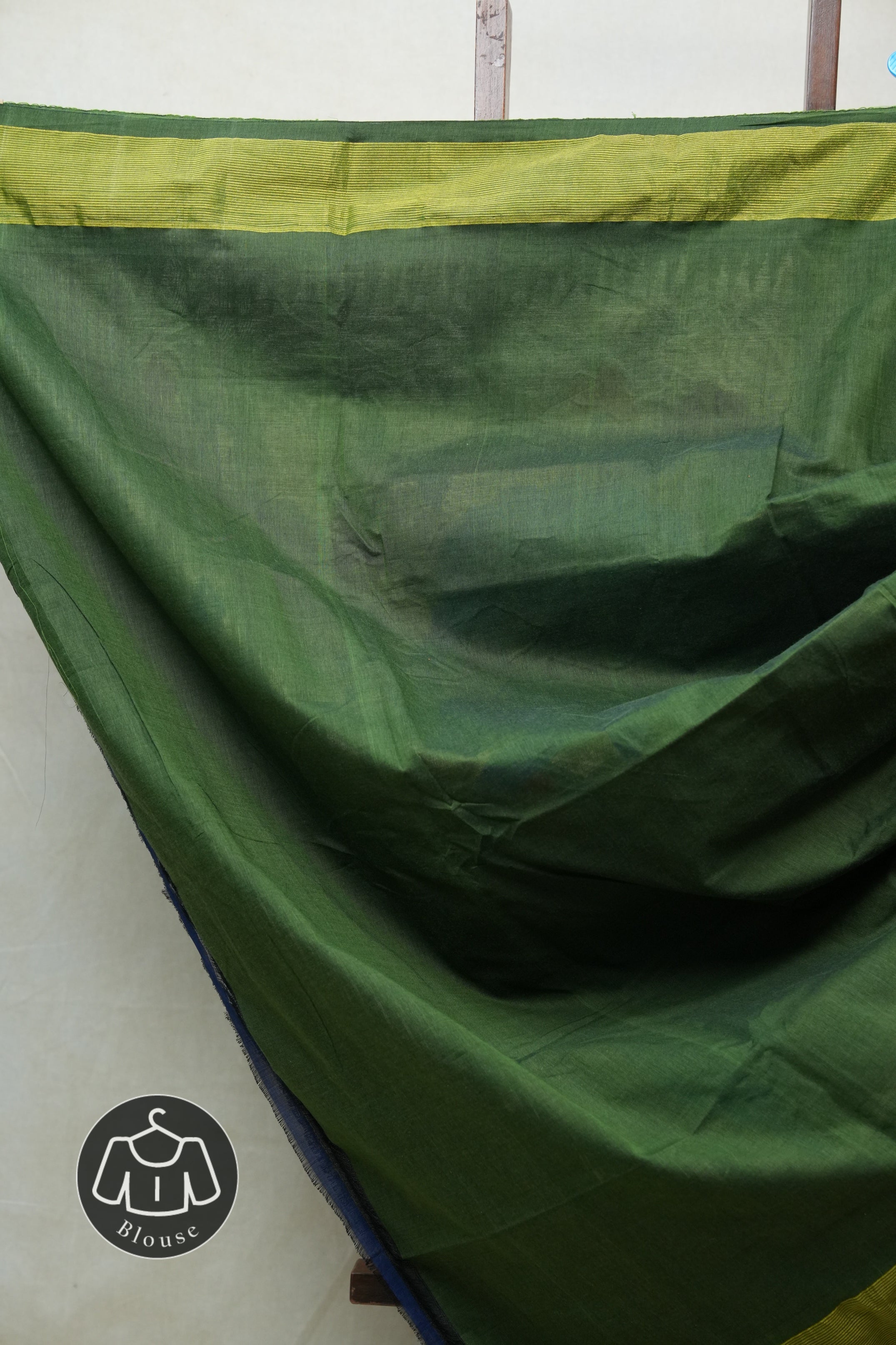 Olive Green Cotton Paithani Saree - SROGPCPS519