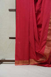 Red Cotton Paithani Saree - SRRCPS532