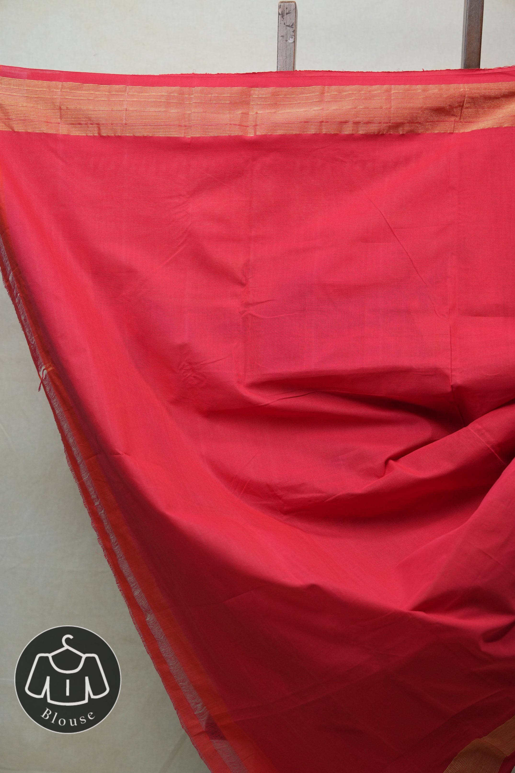 Red Cotton Paithani Saree - SRRCPS532