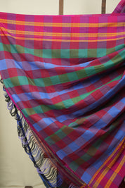 Multicolour Cotton IIkal Saree - SRMCIS1087