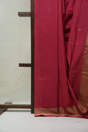 Red Cotton Paithani Saree - SRRCPS525
