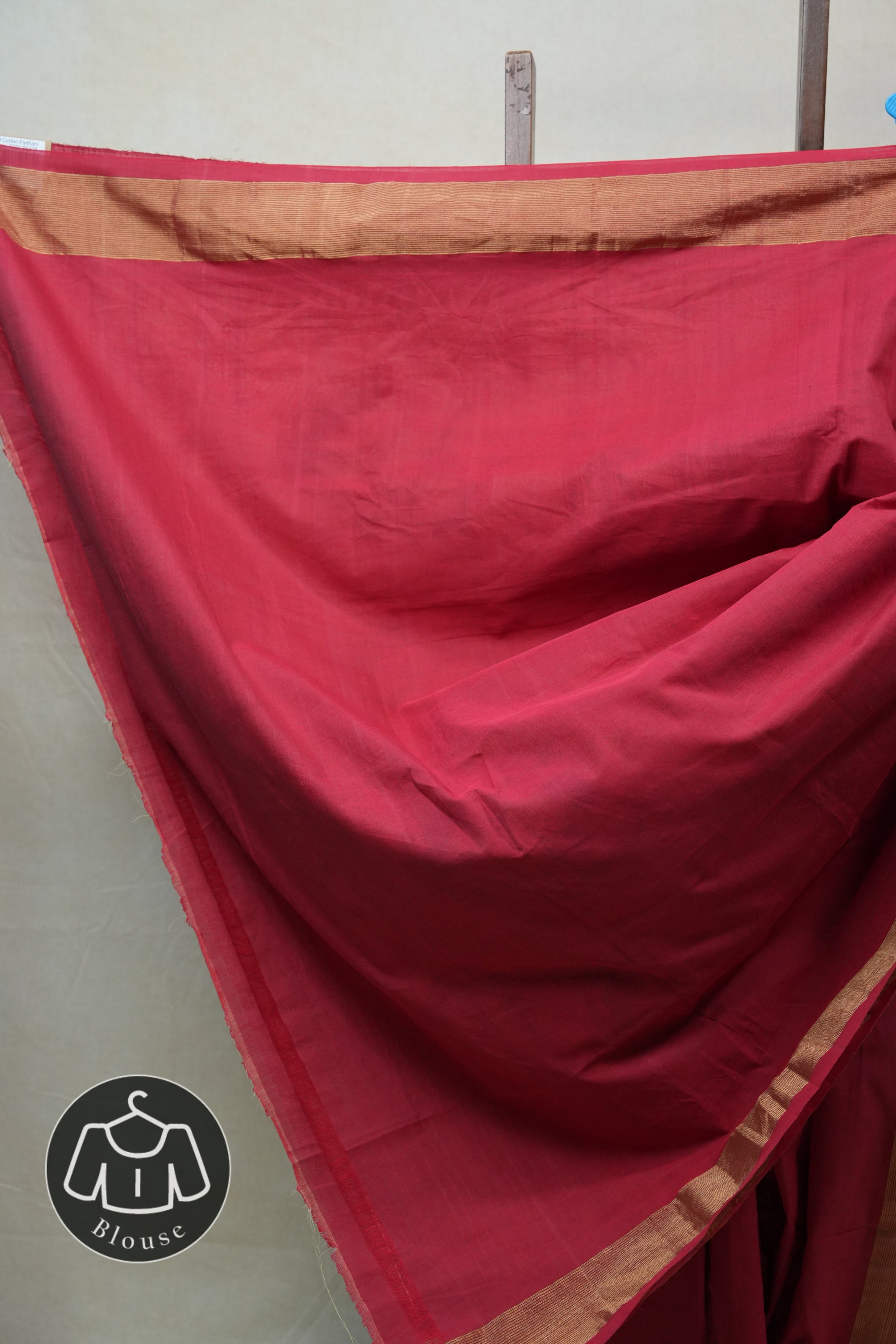 Red Cotton Paithani Saree - SRRCPS525