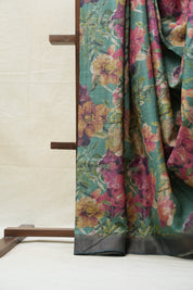 Green Tussar Silk Saree - SRGTSS1430