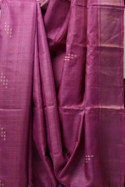 Pink Tussar Silk Saree - SRPTSS1440