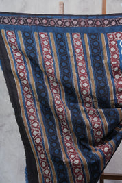 Blue HBP Slub Cotton Saree - SRBSCS2723