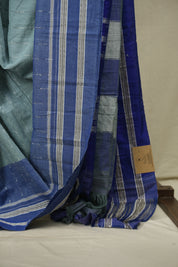 Powder Blue Cotton IIkal Saree - SRPBCIS1089