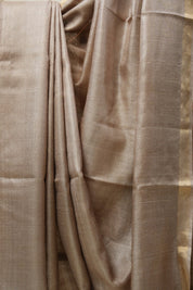 Beige Tussar Silk Saree - SRBTSS1451