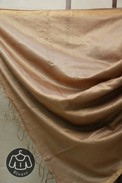 Beige Tussar Silk Saree - SRBTSS1451