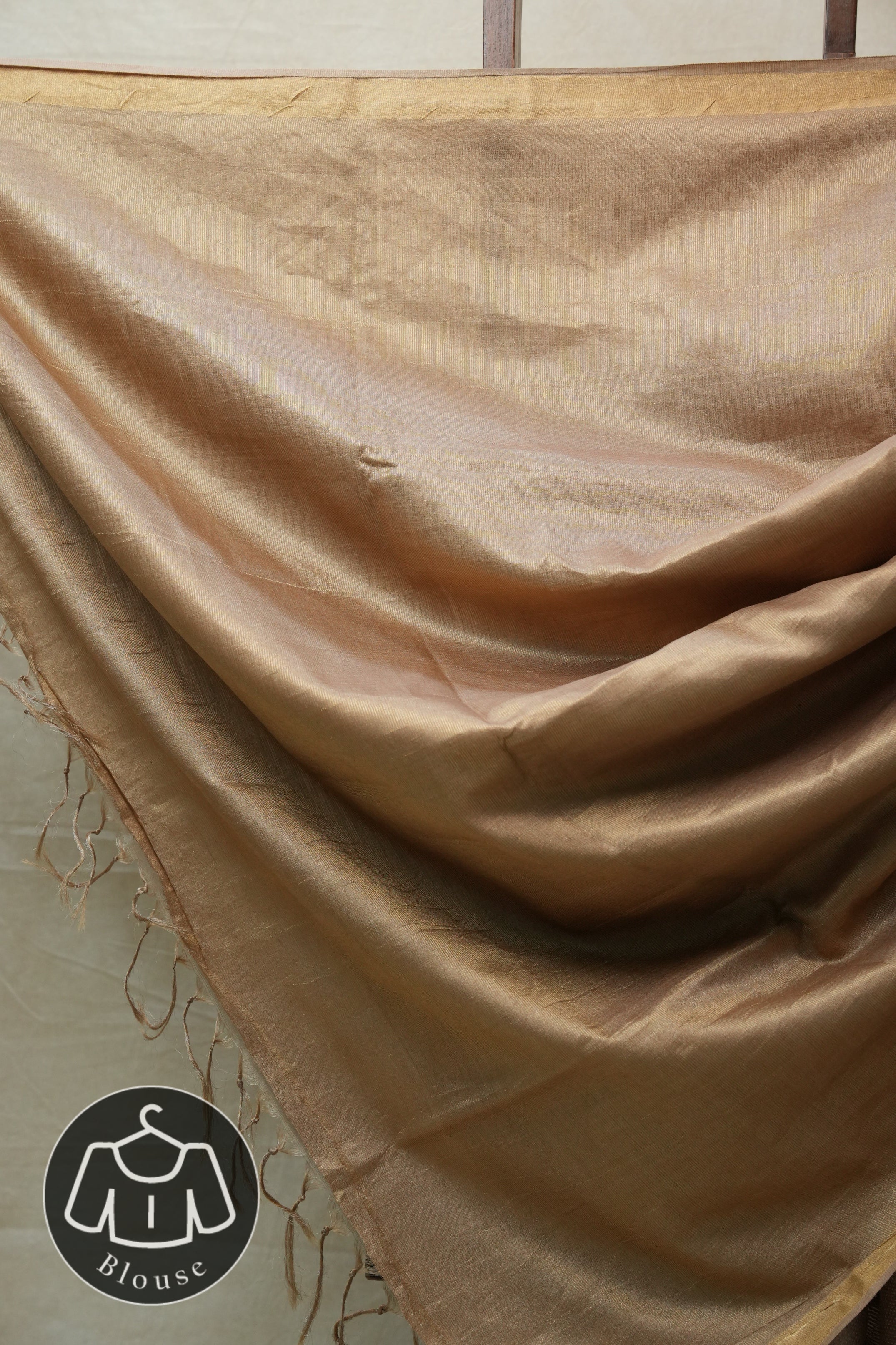 Beige Tussar Silk Saree - SRBTSS1451