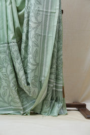 Green Tussar Silk Saree - SRGTSS1396