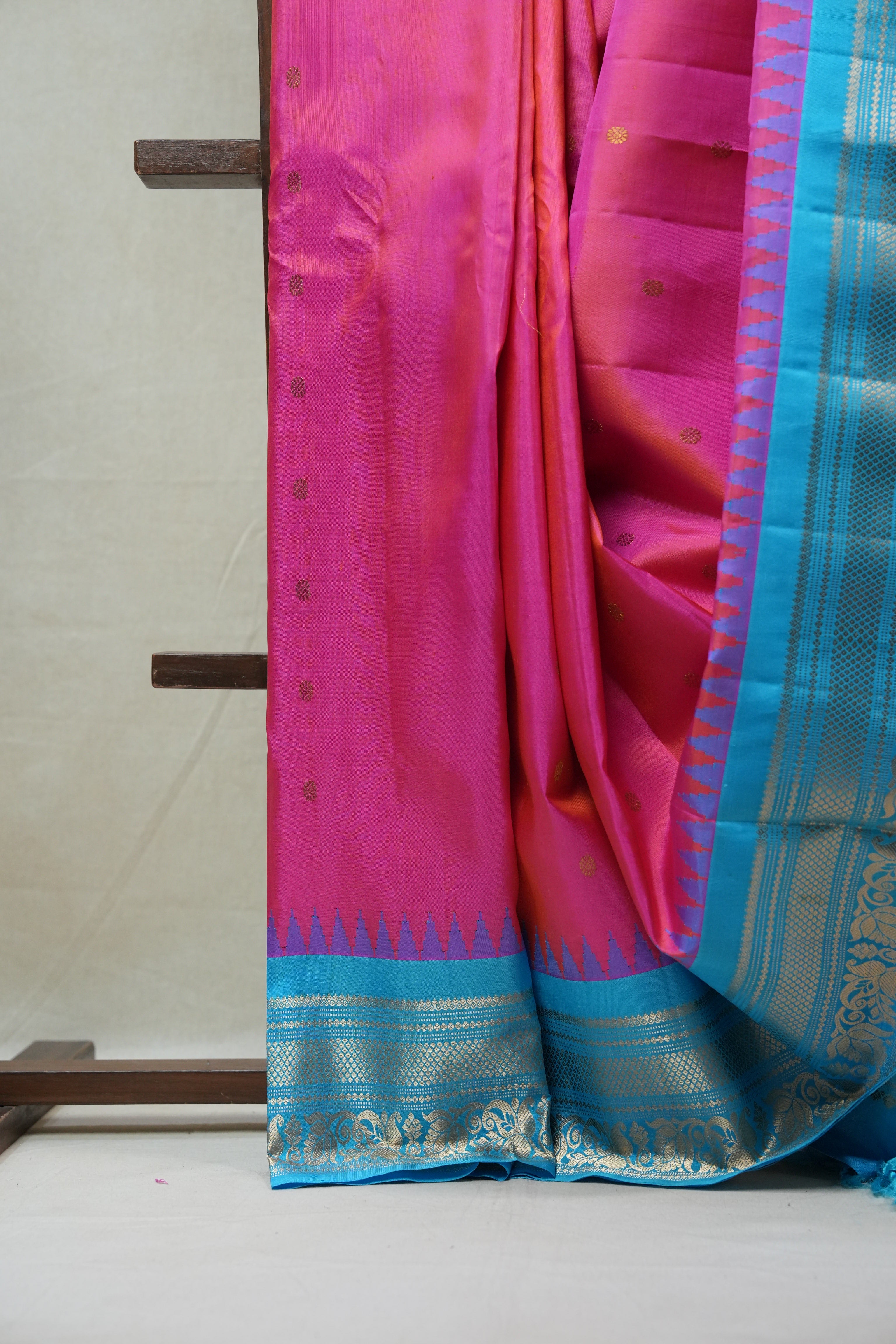 Pink Gadwal Silk Saree - SRPGSS463