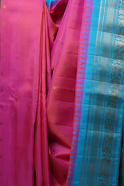 Pink Gadwal Silk Saree - SRPGSS463