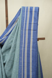 Powder Blue Cotton IIkal Saree - SRPBCIS1089