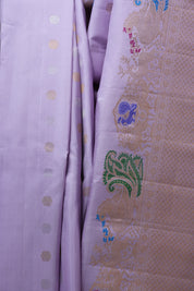 Lavender Gadwal Silk Saree - SRLGSS523