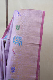 Lavender Gadwal Silk Saree - SRLGSS523