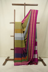 Multicolour Cotton IIkal Saree - SRMCIS1094