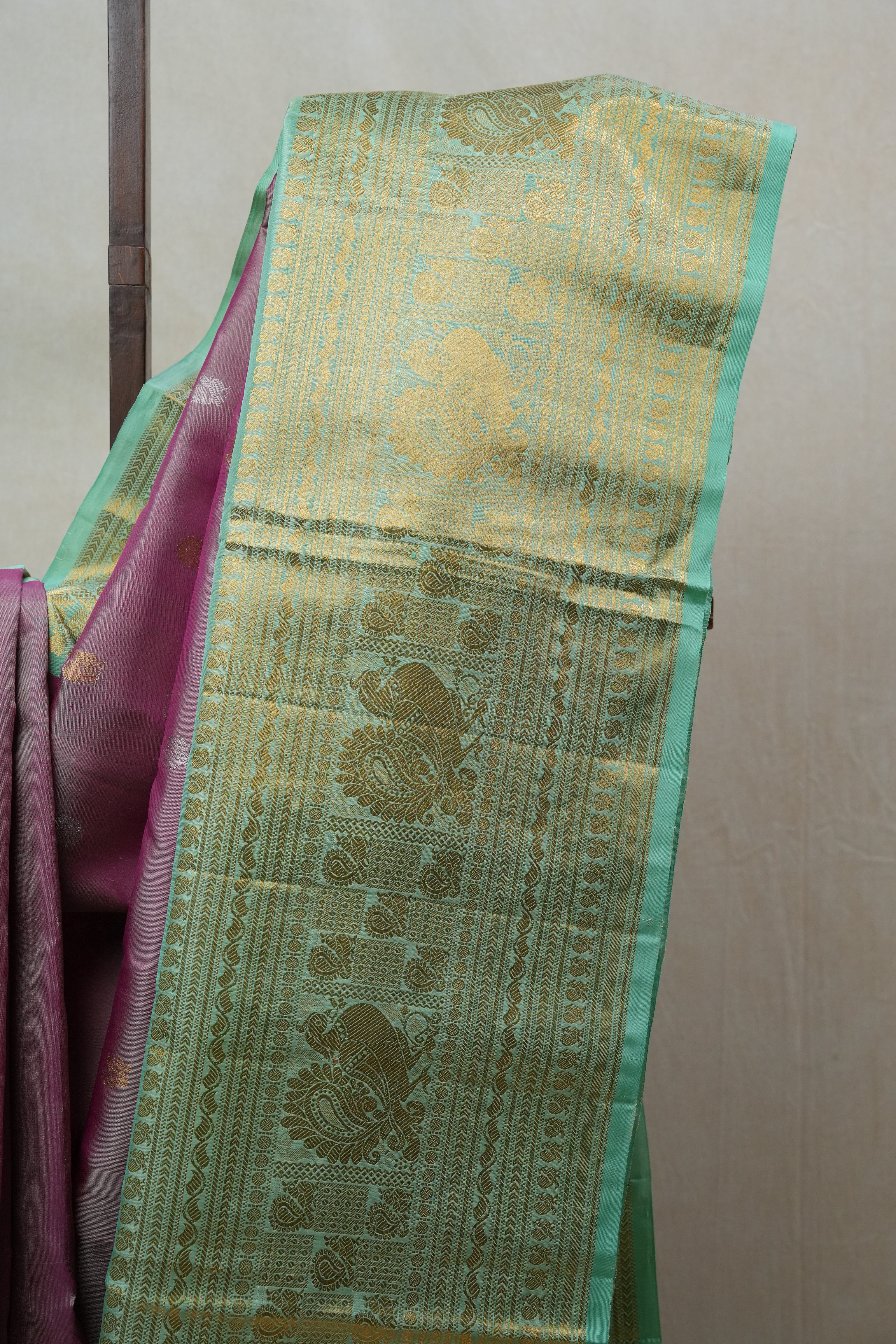 Purple Gadwal Silk Saree - SRPGSS454