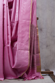 Pink Tussar Silk Saree - SRPTSS1206