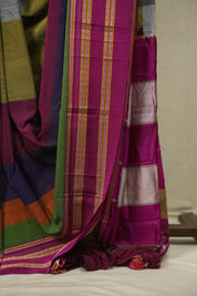 Multicolour Cotton IIkal Saree - SRMCIS1094