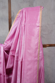 Pink Tussar Silk Saree - SRPTSS1206