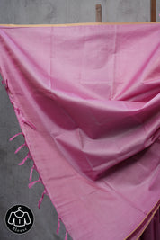 Pink Tussar Silk Saree - SRPTSS1206