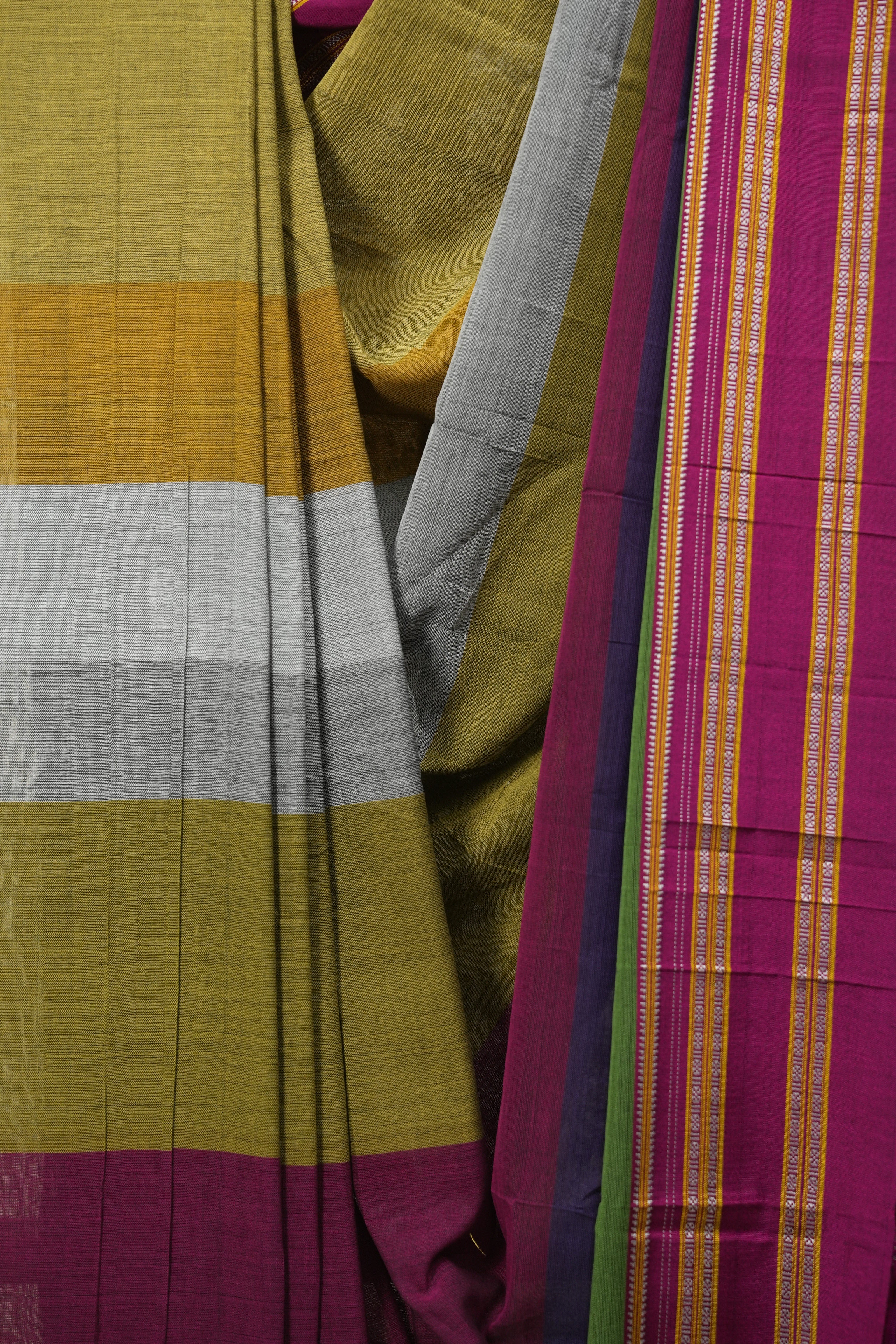 Multicolour Cotton IIkal Saree - SRMCIS1094