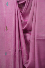 Pink Tissue Linen Jamdani Saree - SRPTLJS213