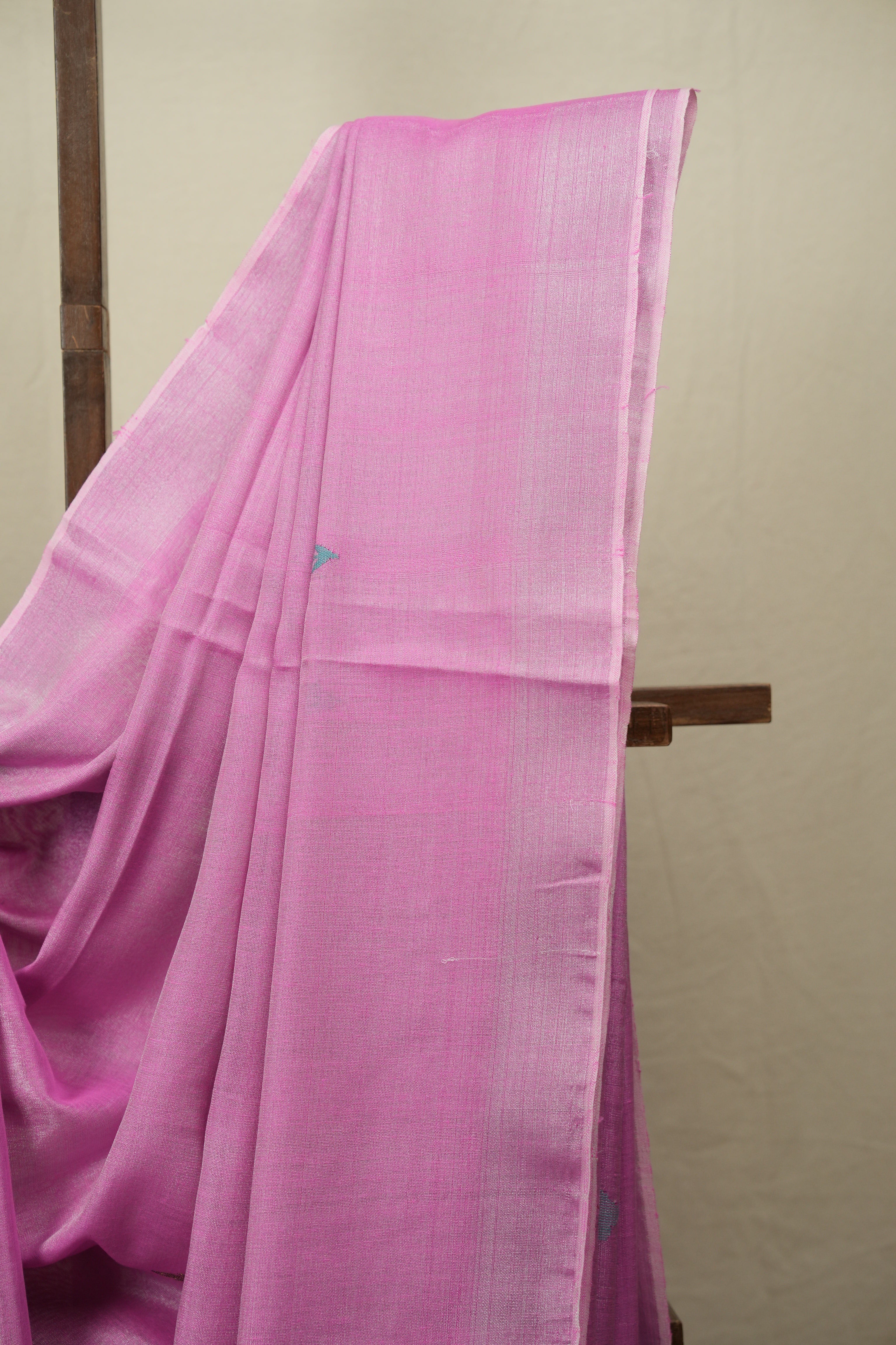 Pink Tissue Linen Jamdani Saree - SRPTLJS213