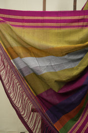 Multicolour Cotton IIkal Saree - SRMCIS1094