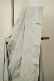 Sage Green Cotton Mangalgiri Saree - SRSGCMS52