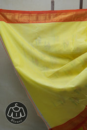 Yellow Cotton Paithani Saree - SRYCPS538