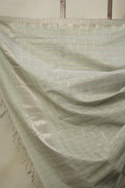 Sage Green Cotton Mangalgiri Saree - SRSGCMS52