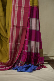 Mustard Cotton IIkal Saree - SRMCIS1095