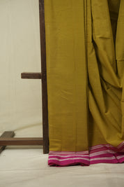 Mustard Cotton IIkal Saree - SRMCIS1095