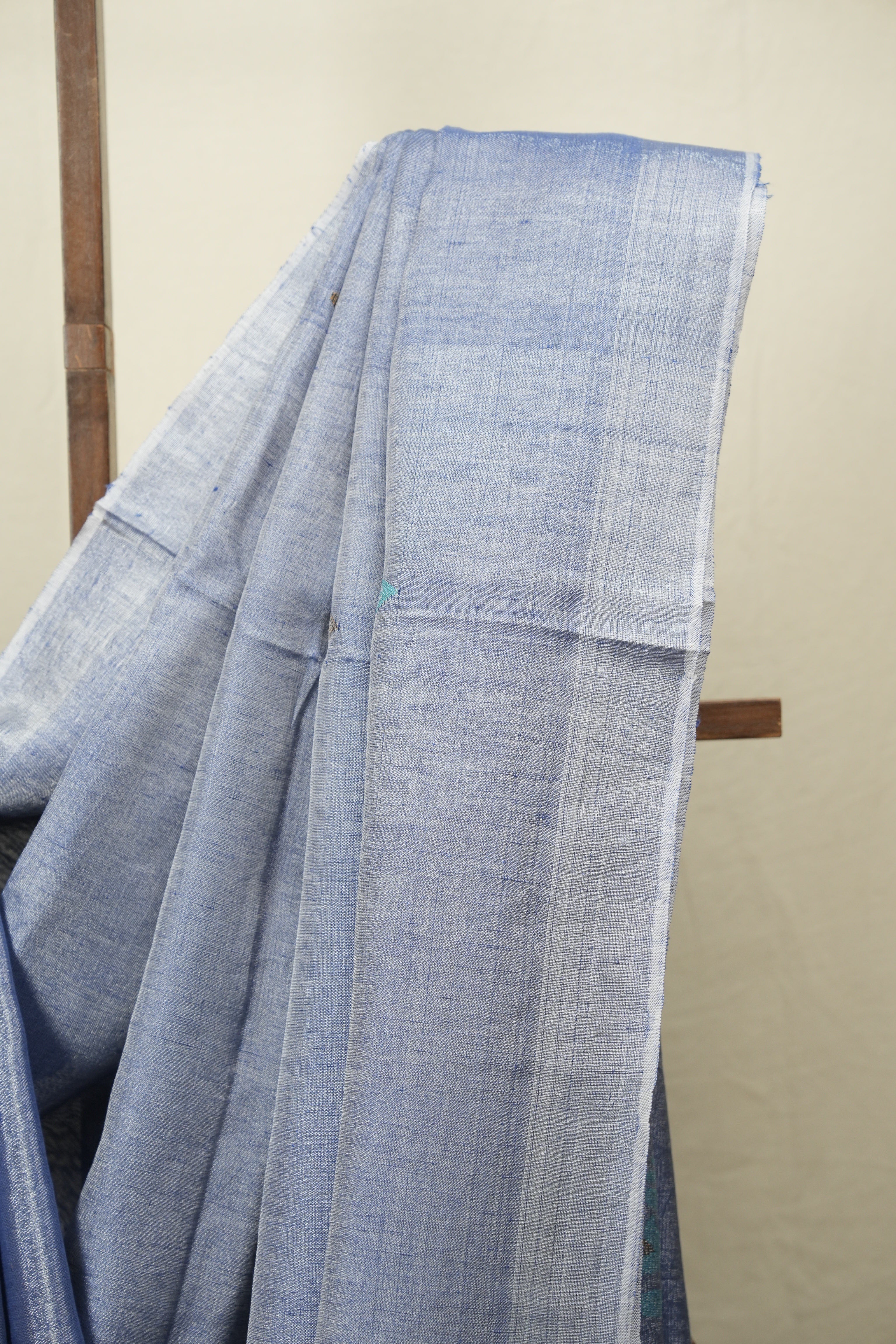 Grey Tissue Linen Jamdani Saree - SRGTLJS214