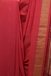 Red Cotton Paithani Saree - SRRCPS546