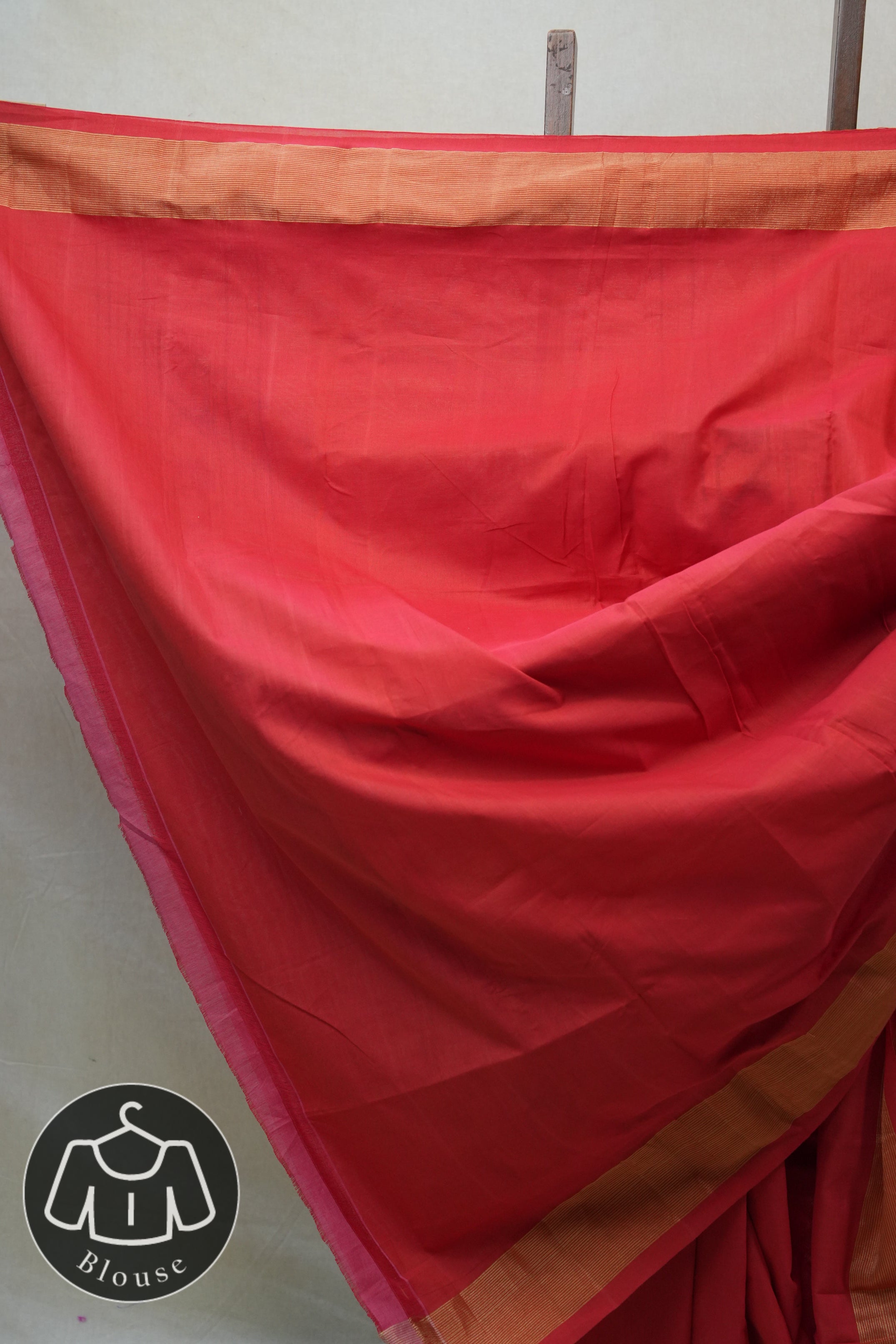 Red Cotton Paithani Saree - SRRCPS546