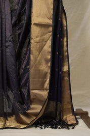 Purple Maheshwari Saree - SRPMS836