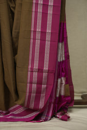 Brown Cotton IIkal Saree - SRBCIS1096