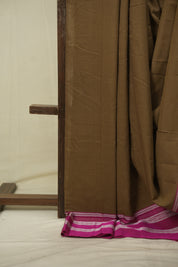 Brown Cotton IIkal Saree - SRBCIS1096