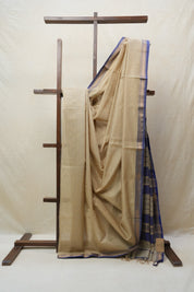 Beige Maheshwari Tissue Saree - SRBMTS509