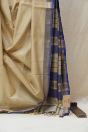 Beige Maheshwari Tissue Saree - SRBMTS509