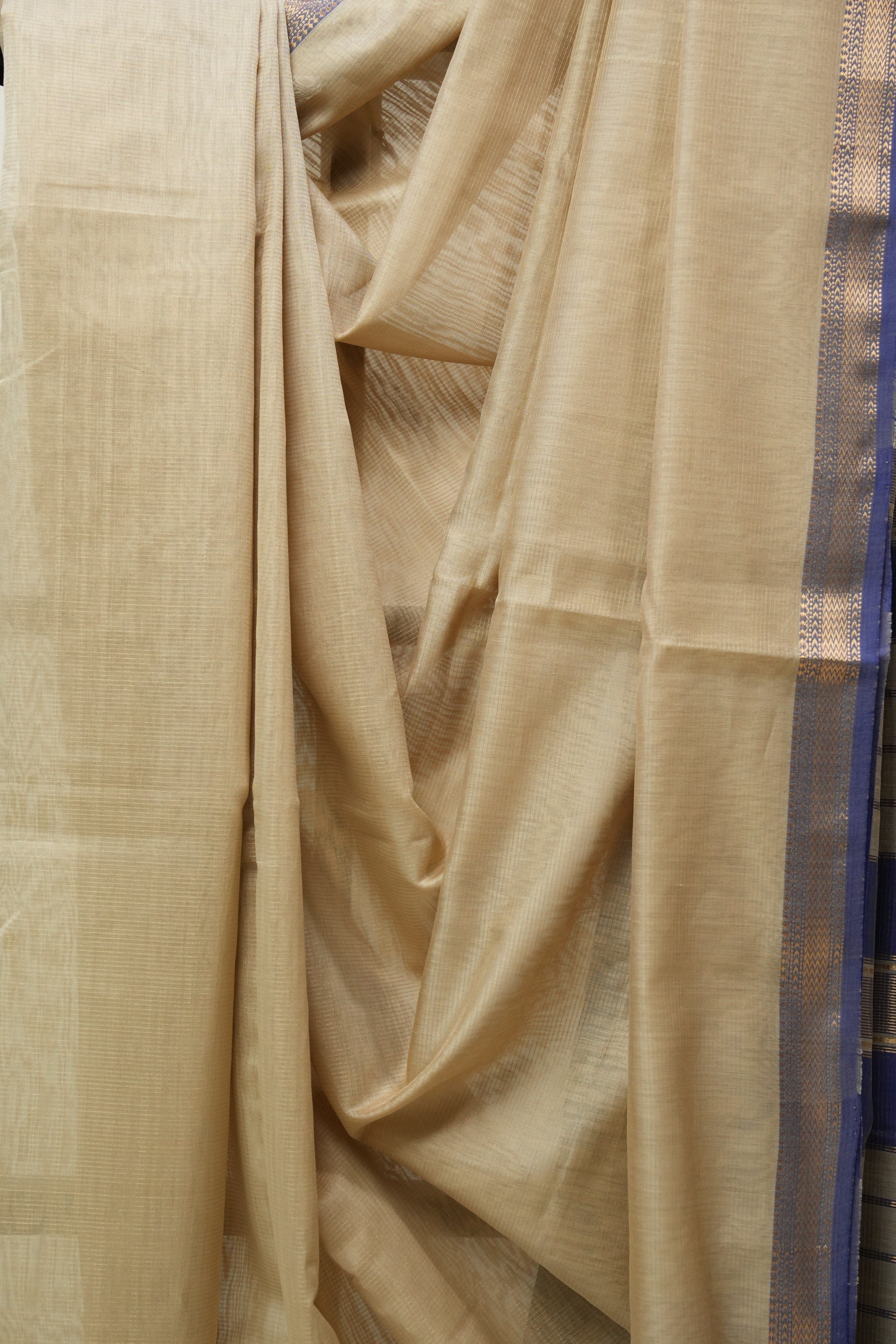 Beige Maheshwari Tissue Saree - SRBMTS509