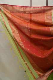 Pista Green Maheshwari Saree - SRPGMS548