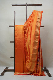 Orange Silk Paithani Saree - SROSPS624