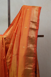Orange Silk Paithani Saree - SROSPS624