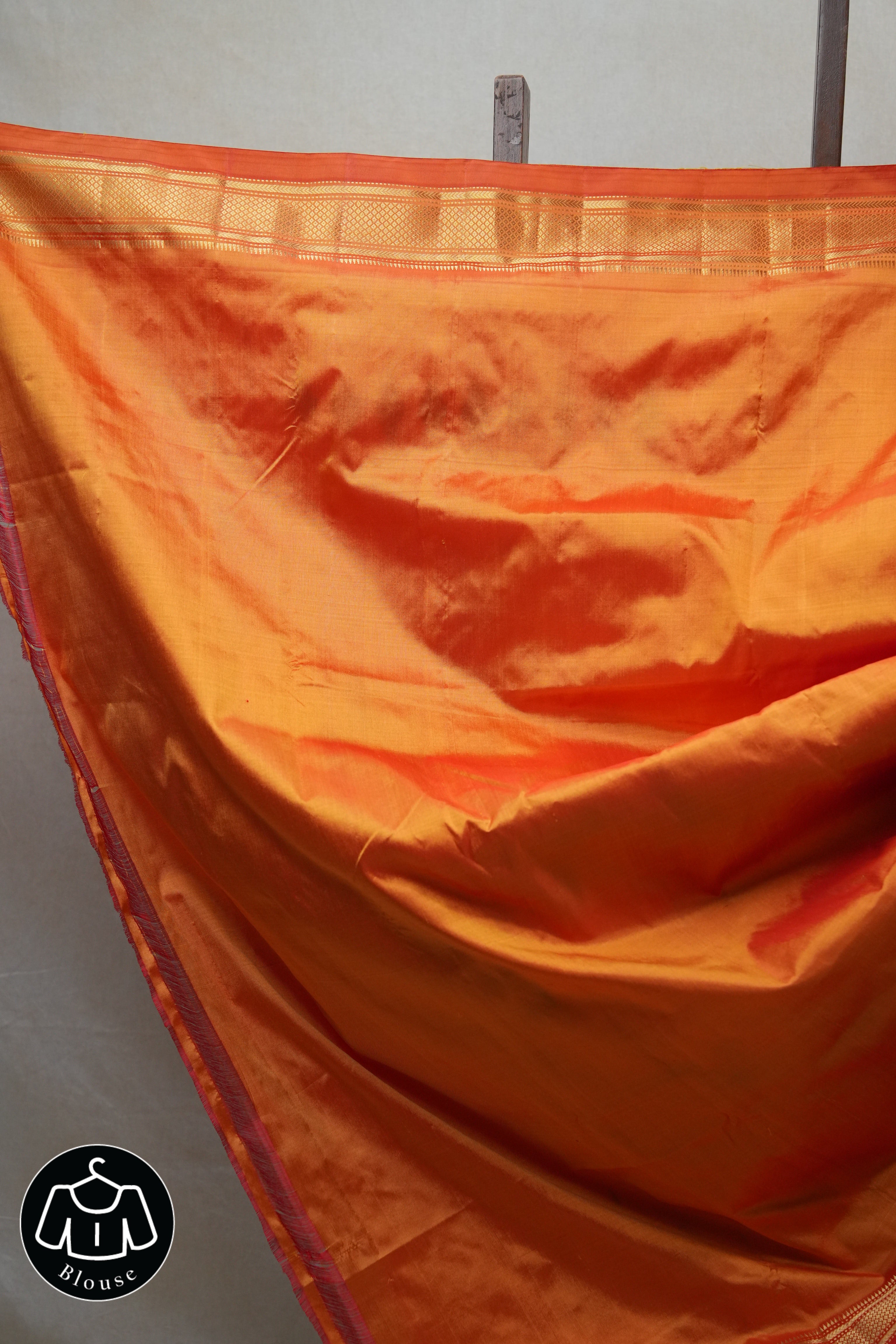 Orange Silk Paithani Saree - SROSPS624